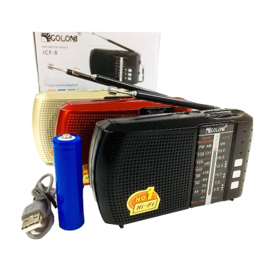 Μίνι Φορητό Ράδιο Fm Am Ασύρματο με Usb/Tf & Bluetooth