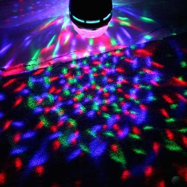 Περιστρεφόμενη Disco λάμπα για πάρτι- Full Color Rotating Lamp