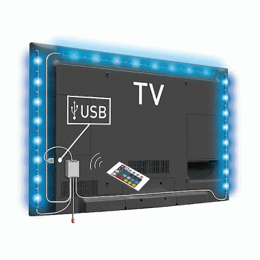 Led Ταινία 5m RGB με USB και Τηλεχειριστήριο