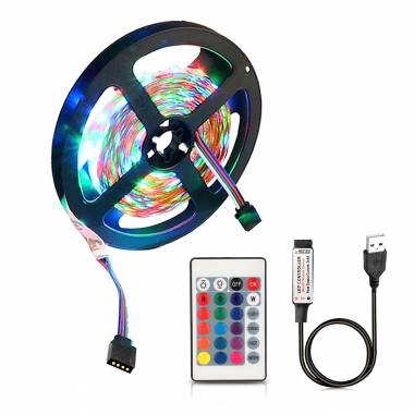 Led Ταινία 5m RGB με USB και Τηλεχειριστήριο