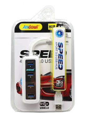 Πολύπριζο με 4 Θύρες USB 3.0