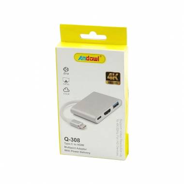 Andowl Type C to HDMI Αντάπτορας με πολλές Θύρες Q-308