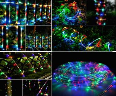 Φωτοσωλήνας Led 30m με Πολύχρωμο RGB Φως και 8 Προγράμματα