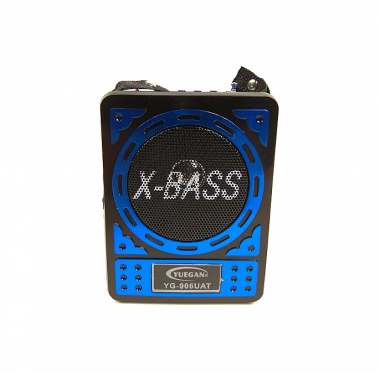 Μίνι Φορητό Ραδιόφωνο Επαναφορτιζόμενο SD/USB MP3 PLAYER LED LIGHTS YG-906UAT