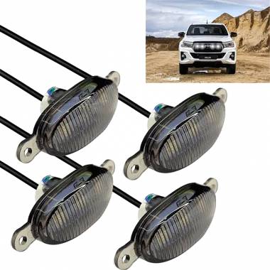 LED φώτα αυτοκινήτου RGB 4τμχ - LED car medium net light