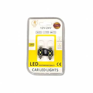 EJC Λάμπες Αυτοκινήτου Canbus LED 31mm 2τμχ ψυχρό φως - LED light