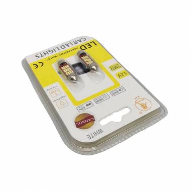 EJC Λάμπες Αυτοκινήτου Canbus LED 12V 36mm 2τμχ ψυχρό φως 4014-36-12SMD- LED light