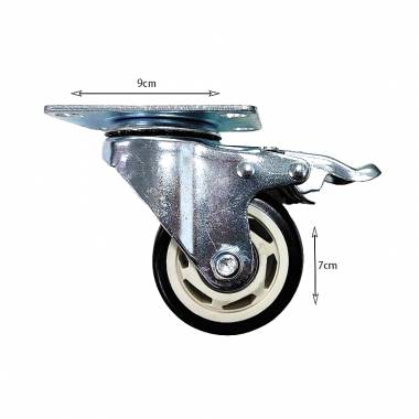 Ροδάκι Περιστρεφόμενο - Rigid Rubber Caster