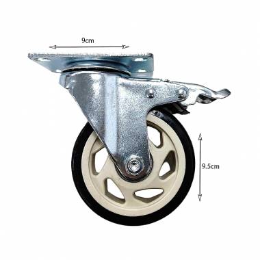 Ροδάκι Περιστρεφόμενο - Rigid Rubber Caster
