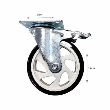 Ροδάκι Περιστρεφόμενο - Rigid Rubber Caster