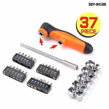 Horusdy Σετ υποδοχή μύτης κατσαβιδιού 37τεμ. SDY-94166 - Screwdriver Bit Socket Set