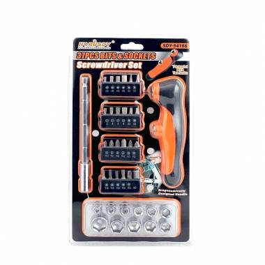 Horusdy Σετ υποδοχή μύτης κατσαβιδιού 37τεμ. SDY-94166 - Screwdriver Bit Socket Set