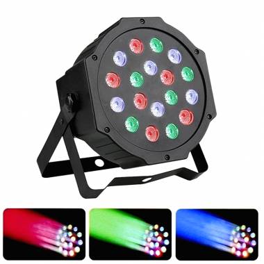 Φωτορυθμικό 18 LED -  Mini flat par light stage