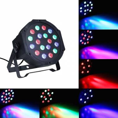Φωτορυθμικό 18 LED -  Mini flat par light stage
