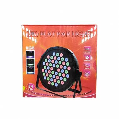 Φωτορυθμικό 54 LED -  Flat par light stage