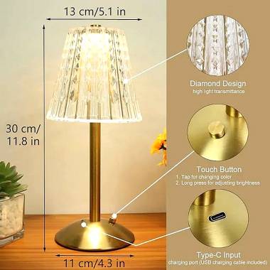 Επιτραπέζιο Φωτιστικό με USB - USB charging touch lamp