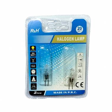 R&H Λάμπα αλογόνου 20W G4 – Halogen lamp