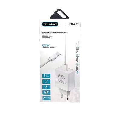 TREQA 65W γρήγορος φορτιστής κινητού micro CS-228 - Fast charger