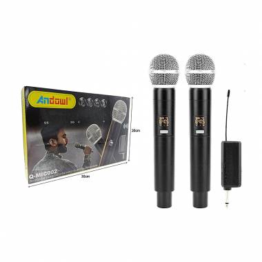 Andowl Ασύρματο Μικρόφωνο Q-MIC002 Set Χειρός Φωνής – Wireless Microphone
