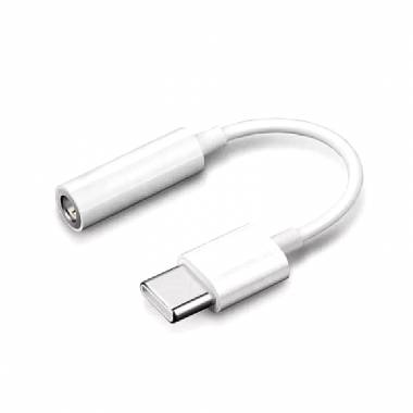 Andowl Μετατροπέας USB-C male σε 3.5mm female Λευκό Q-ZJ1 - Type-C male - 3.5mm Audio Jack female Cable