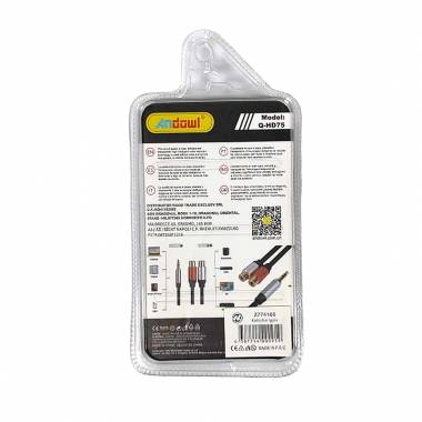 Andowl Καλώδιο ήχου TRS 3.5mm σε 2 RCA Q-HD75 - Audio cable