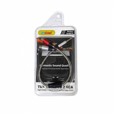 Andowl Καλώδιο ήχου TRS 3.5mm σε 2 RCA Q-HD75 - Audio cable