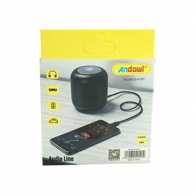Andowl Καλώδιο ήχου 3.5mm jack αρσενικό σε Lightning 1m Q-A191 - Audio Line to iOS