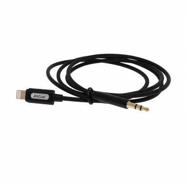 Andowl Καλώδιο ήχου 3.5mm jack αρσενικό σε Lightning 1m Q-A191 - Audio Line to iOS