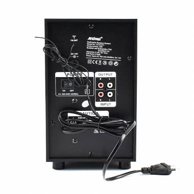 Andowl Ηχεία Υπολογιστή 2.1 1000W PMPO με USB, Micro SD, Bluetooth, Χειριστήριο Q-YX107T - Multimedia Speaker System