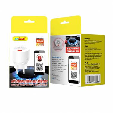 Andowl Q-MQ25 Ανιχνευτής Διαρροής Γκαζιού Πρίζας - WiFi Combusitible Gas Detector