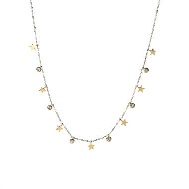 Γυναικείο Ατσάλινο Κολιέ Με Αστεράκια – Women’s Steel Necklace (Αντιγραφή)