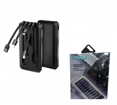 Ηλιακό Power Bank USB 10000Mah Treqa