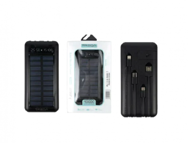 Ηλιακό Power Bank USB 10000Mah Treqa
