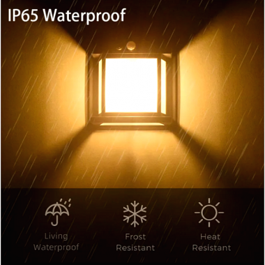 Ηλιακός Προβολέας Διπλός Αδιάβροχος IP67 Επιτοίχιος με Αισθητήρα Κίνησης Θερμός Φωτισμός