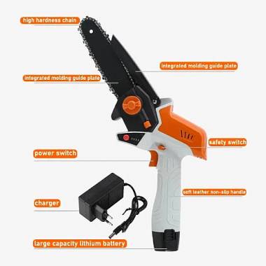 Μίνι Αλυσοπρίονο Μπαταρίας SL-0123 10cm