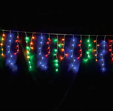 Χριστουγεννιάτικα Λαμπάκια Led Κουρτίνα RGB Πολύχρωμα 144L 3m x 0.6m IP44