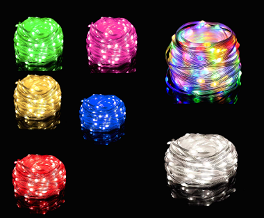 Χριστουγεννιάτικο Led Καλώδιο 10m 100led σε 7 Διαφορετικά Χρώματα
