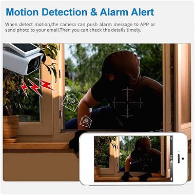 Ηλιακή Αδιάβροχη Ασύρματη Solar Wifi Camera, Full HD 1080p, με Νυχτερινή Λήψη, Ανιχνευτή Κίνηση