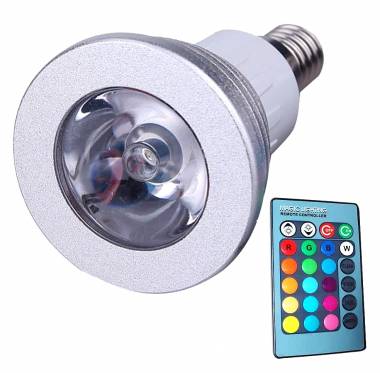 Λάμπα Ε14 Led Rgb με Κοντρόλ 4w